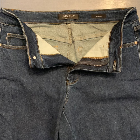 Judy Blue Denim - Judy Blue Women’s Straight Jeans - Dark Blue